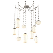Hammerton SNB0091-09-BS-A-CH3-L1 - Vessel Multi Light Pendant Beige Silver