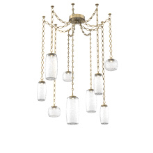 Hammerton SNB0091-09-GB-C-CH1-L1 - Vessel Multi Light Pendant Gilded Brass