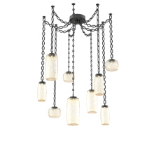 Hammerton SNB0091-09-MB-A-CH2-L3 - Vessel Multi Light Pendant Matte Black