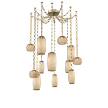Hammerton SNB0091-12-GB-B-CH2-L1 - Vessel Multi Light Pendant Gilded Brass