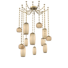 Hammerton SNB0091-12-GB-B-CH3-L3 - Vessel Multi Light Pendant Gilded Brass