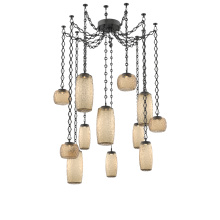 Hammerton SNB0091-12-MB-B-CH1-L3 - Vessel Multi Light Pendant Matte Black
