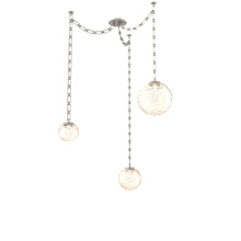 Hammerton SNB0092-03-BS-A-CH3-L3 - Gaia Multi Light Pendant Beige Silver