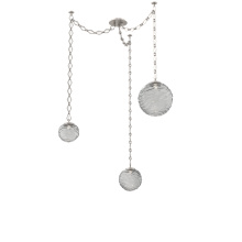 Hammerton SNB0092-03-BS-S-CH1-L1 - Gaia Multi Light Pendant Beige Silver