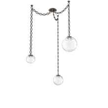 Hammerton SNB0092-03-FB-C-CH2-L3 - Gaia Multi Light Pendant Flat Bronze