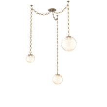 Hammerton SNB0092-03-GB-A-CH1-L3 - Gaia Multi Light Pendant Gilded Brass