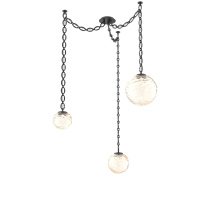 Hammerton SNB0092-03-MB-A-CH2-L3 - Gaia Multi Light Pendant Matte Black