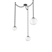 Hammerton SNB0092-03-MB-C-CH2-L1 - Gaia Multi Light Pendant Matte Black