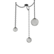 Hammerton SNB0092-03-MB-S-CH2-L3 - Gaia Multi Light Pendant Matte Black