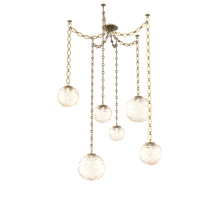 Hammerton SNB0092-06-GB-A-CH2-L1 - Gaia Multi Light Pendant Gilded Brass