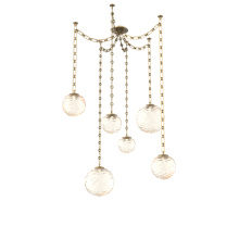 Hammerton SNB0092-06-GB-A-CH3-L3 - Gaia Multi Light Pendant Gilded Brass