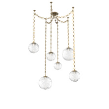 Hammerton SNB0092-06-GB-C-CH1-L1 - Gaia Multi Light Pendant Gilded Brass