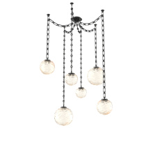 Hammerton SNB0092-06-MB-A-CH3-L3 - Gaia Multi Light Pendant Matte Black