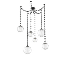 Hammerton SNB0092-06-MB-C-CH1-L1 - Gaia Multi Light Pendant Matte Black