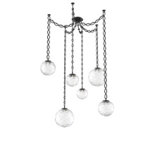 Hammerton SNB0092-06-MB-C-CH2-L1 - Gaia Multi Light Pendant Matte Black