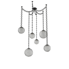 Hammerton SNB0092-06-MB-S-CH2-L3 - Gaia Multi Light Pendant Matte Black