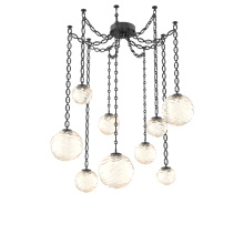 Hammerton SNB0092-09-MB-A-CH2-L1 - Gaia Multi Light Pendant Matte Black