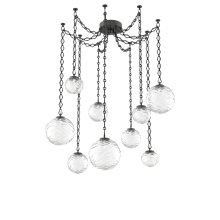 Hammerton SNB0092-09-MB-C-CH1-L1 - Gaia Multi Light Pendant Matte Black