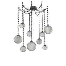Hammerton SNB0092-09-MB-S-CH1-L1 - Gaia Multi Light Pendant Matte Black