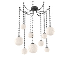 Hammerton SNB0092-09-MB-WL-CH1-L3 - Gaia Multi Light Pendant Matte Black