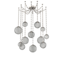 Hammerton SNB0092-12-BS-S-CH1-L3 - Gaia Multi Light Pendant Beige Silver