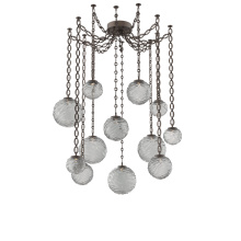 Hammerton SNB0092-12-FB-S-CH2-L1 - Gaia Multi Light Pendant Flat Bronze