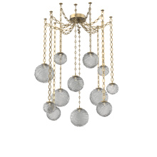 Hammerton SNB0092-12-GB-S-CH2-L3 - Gaia Multi Light Pendant Gilded Brass