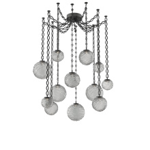 Hammerton SNB0092-12-MB-S-CH2-L3 - Gaia Multi Light Pendant Matte Black