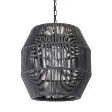 Palecek 2049-79 - TANNER OUTDOOR PENDANT GLOBE BLACK