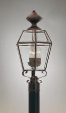 Hi-Lite MFG Co. H-655-P-77-FROST - 3-LIGHT POST MOUNT