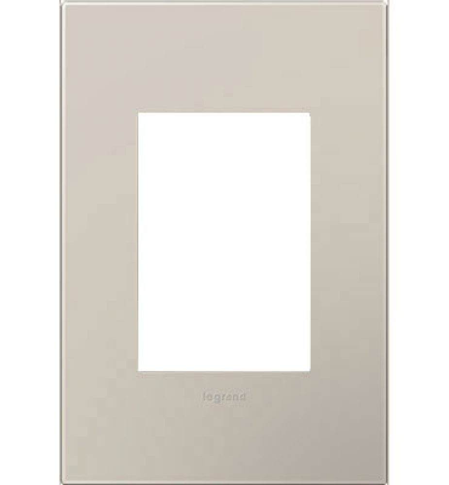 adorne Greige One-Gang-Plus Screwless Wall Plate