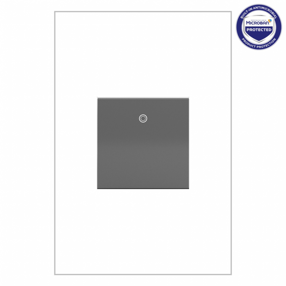 adorne 20A 4-Way Paddle Switch, Magnesium, with Microban