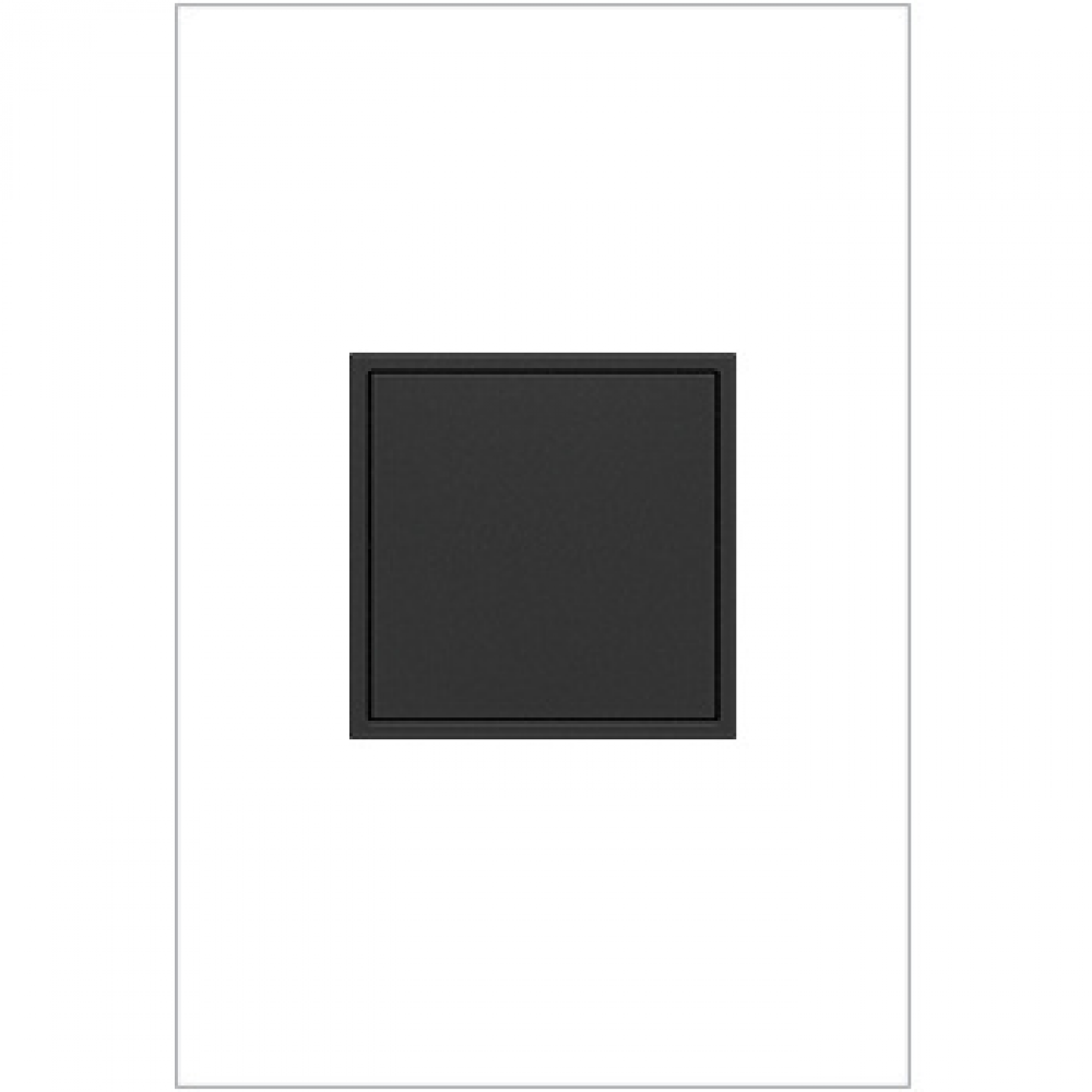adorne 15A One-Gang Pop-Out Outlet, Graphite