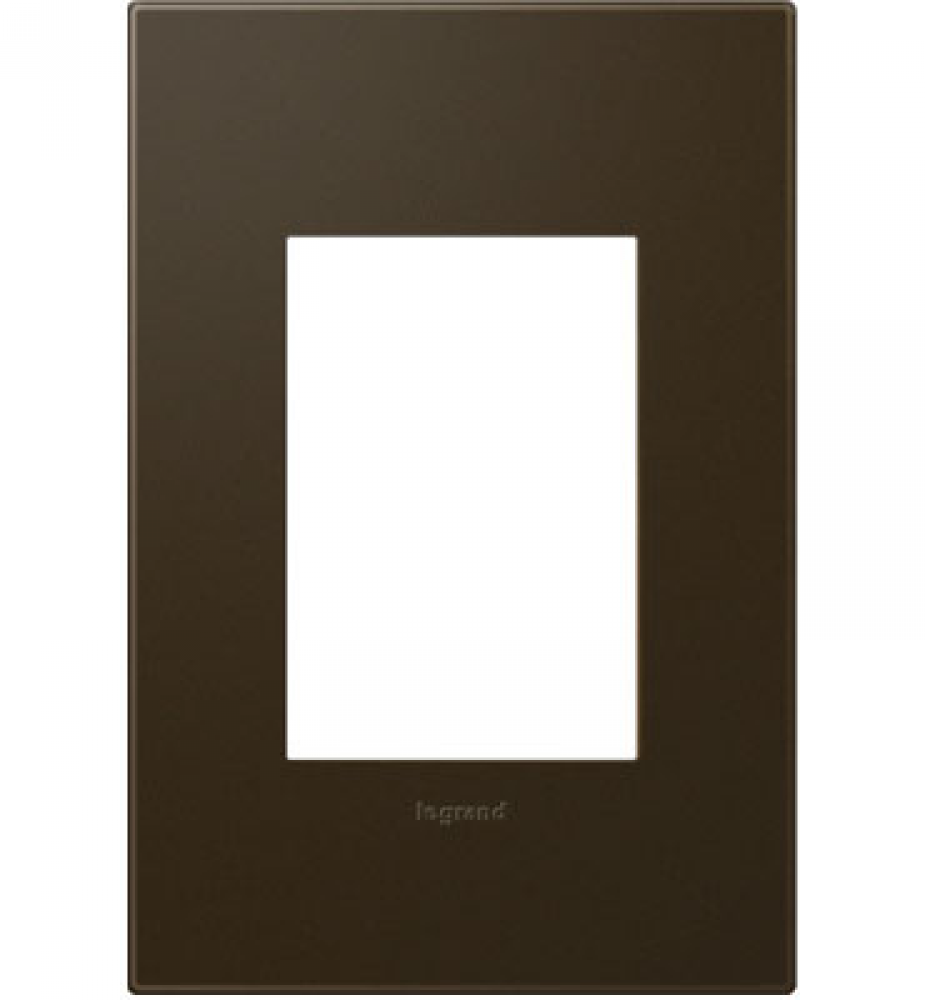 adorne Bronze One-Gang-Plus Screwless Wall Plate