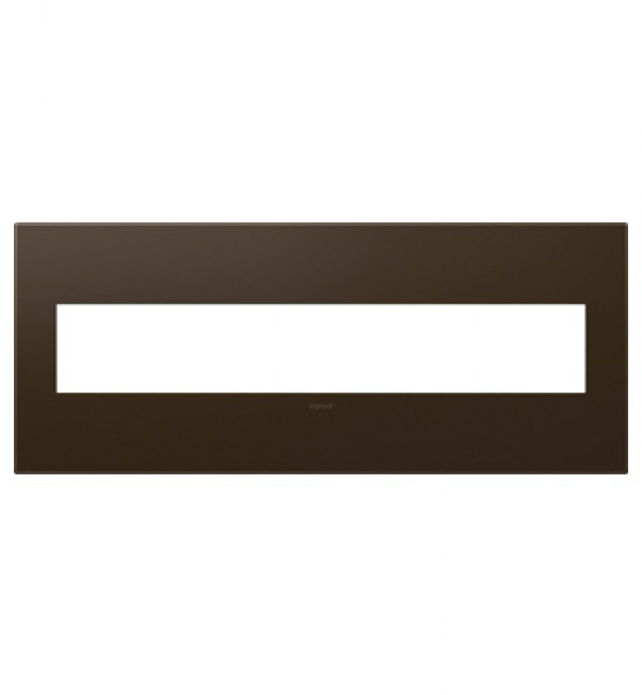 adorne Bronze Six-Gang Screwless Wall Plate