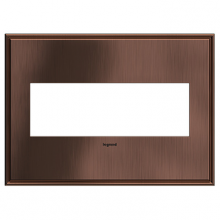 Legrand AWC3GMAC4 - adorne Matte Antique Copper Three-Gang Screwless Wall Plate