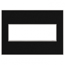 Legrand AWM3GBLS4 - adorne Black Stainless Three-Gang Screwless Wall Plate