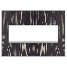 Legrand AWM3GMA4 - adorne Macassar Three-Gang Screwless Wall Plate