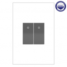 Legrand ASPD1531M4 - adorne Paddle Switch, Half-Size, Magnesium, with Microban