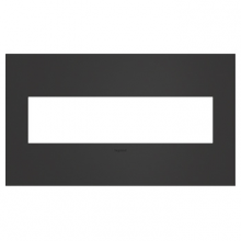 Legrand AWC4GSBL4 - adorne Satin Black Four-Gang Screwless Wall Plate