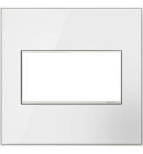 Legrand AWM2GMWW4 - adorne Mirror White-on-White Two-Gang Wall Plate