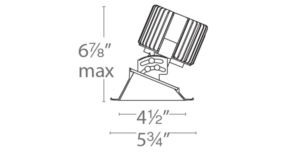 Volta 4.5" Round Adjustable Trim with LED Light Engine