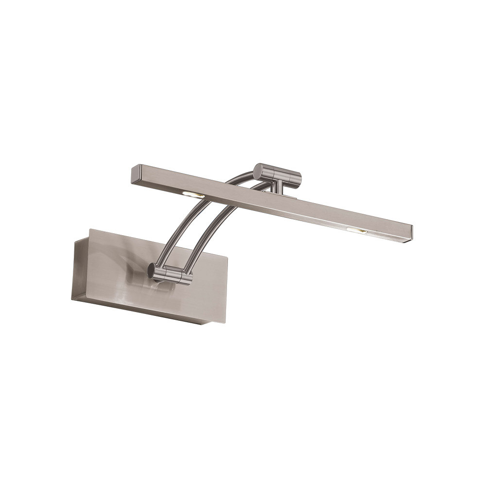 1 LT Integrated LED Picture Light w/ a Matte Nickel Finish & Clear Diffuser