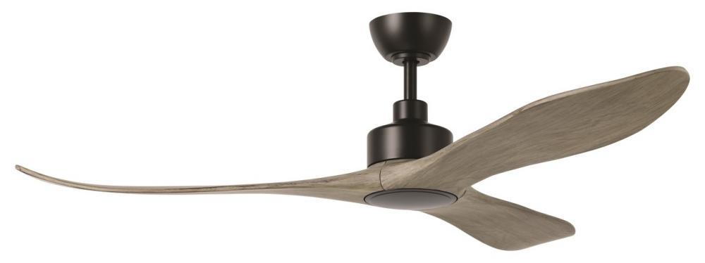 60" WESTERLY c/fan, Black/Driftwod