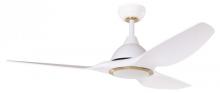 Eglo 235050-5218A - 52" NAPLES LED C/FAN, WH/SAT.BRASS