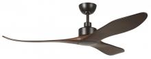 Eglo 235400-6025A - 60" WESTERLY c/fan, Black/Walnut