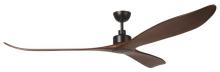 Eglo 235400-8425A - 84" WESTERLY c/fan, Black/Walnut