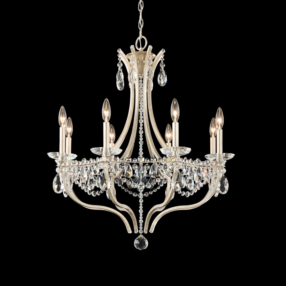 Adley 8 Light 120V Chandelier in French Gold with Clear Heritage Handcut® Crystal