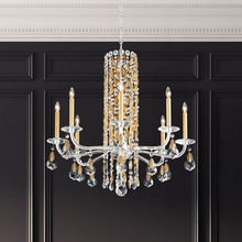 Schonbek 1870 RS83081N-48H - Siena 8 Light 120V Chandelier in Antique Silver with Heritage Handcut Crystal