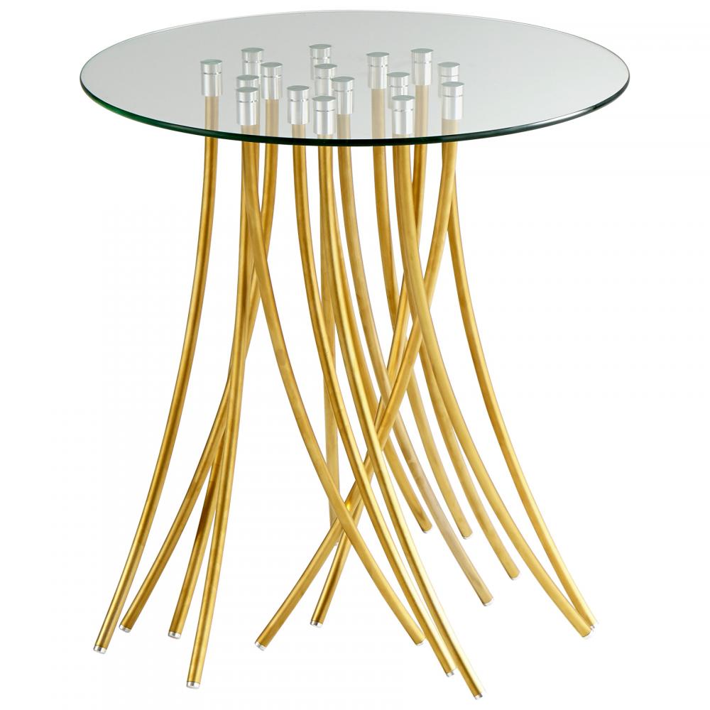 Tuffoli Table | Satin Brass
